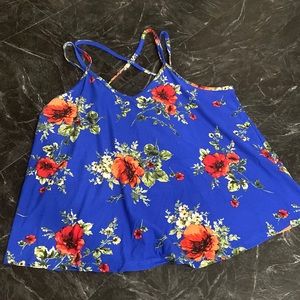 Floral paper moon tank!